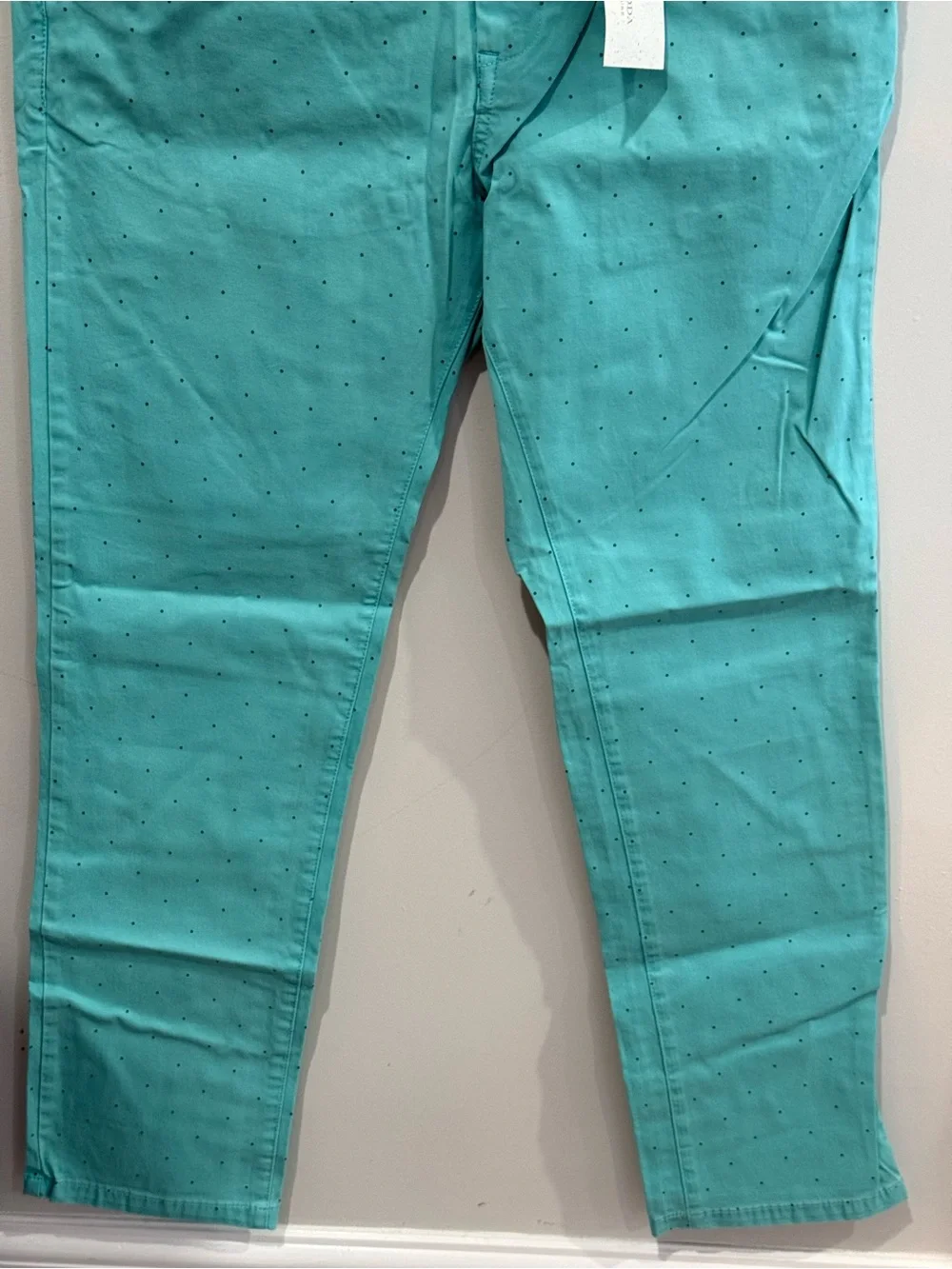 New Scotch&Soda 36/32 “Stuart” light Blue Reg Slim Fit Polka Dot Chino 557